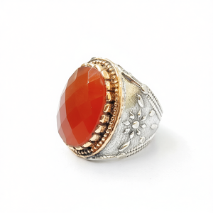 แหวนตราประทับคาร์เนเลียน น้ำหนัก 12.9 กรัม ผลิตภัณฑ์เครื่องประดับชั้นดี - Product Image 2