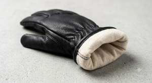Cowhide Grain Leather Insulated Durable Anti-Slip <b>Driver</b> Work <b>Gloves</b> Premium Quality Jet Black Industrial Protection Anti-static - Product Image 6