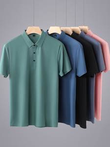 เสื้อยืดกอล์ฟผ้าคอตตอนผสมโพลีเอสเตอร์เนื้อนุ่ม ปักโลโก้ คุณภาพสูง แห้งเร็ว รับผลิตตามขนาด สั่งทำได้ - Product Image 1