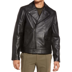 PIHA SPORTS <b>Mens</b> 2026 New Stylish Design Black Brown Real Soft Leather Washed Slim Fit <b>Smart</b> Casual Waterproof Windproof <b>Jacket</b> - Product Image 4