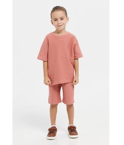 Conjunto de Ropa de Verano para Niños, Camiseta y Pantalones Cortos, Ropa Urbana con Estampado Personalizado, Fabricantes de Ropa, Conjunto de Camiseta y Pantalones Cortos para Niños - Product Image 1