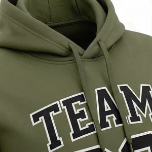 Sudadera con Capucha Personalizada con Nombre y Número, Patrón Tejido Impreso, para Eventos Deportivos, Entrenamientos, Ropa Deportiva, Precio de Fábrica al por Mayor - Product Image 4