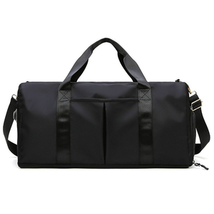 VORNEX INDUSTRY Customized Logo Striped Large Capacity <b>Duffle</b> <b>Bags</b> Zipper Hasp Closure Waterproof Cotton Fabric Gym <b>Bag</b> Fitness - Product Image 6