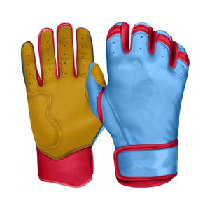 Gants de frappeur de baseball en cuir personnalisés pour hommes, taille XXL, respirants, confortables et durables, pour le softball - Product Image 1