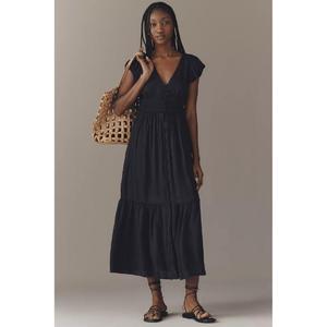 เดรสวินเทจสไตล์ลำลองสำหรับฤดูร้อน  ชุดเดรสยาวปานกลางสำหรับผู้หญิง  แฟชั่นฤดูร้อน  สง่างาม  โรแมนติก  เหมาะสำหรับวันพักผ่อน  ทรงเอไลน์พลิ้วไหว - Product Image 1