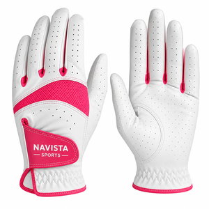 Gant de golf en cuir PU respirant de qualité supérieure pour homme et femme, adhérence stable, toucher doux, ajustement durable, fermeture auto-agrippante pour la main gauche, NAVISTA SPORTS - Product Image 1