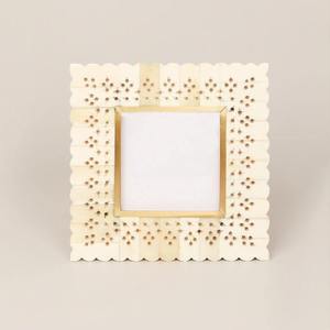 Handmade Bone Inlay <b>Square</b> Photo <b>Frame</b> for Customized Design Color Tabletop Use for Living Room Home Hotel Office Antique Design - Product Image 3
