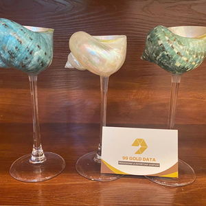 Verres en coquillages faits à la main, décoration en coquillages, verres à boire pour la maison et les boutiques de cadeaux - Product Image 1