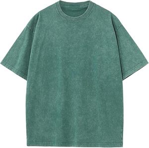 T-shirt surdimensionné pour homme, design personnalisé, manches courtes, vintage, lavé, 100% coton, coupe classique, écologique, style streetwear hip-hop - Product Image 6