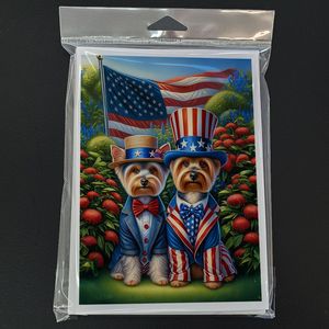 All American Silky Terrier Whimsical A7 Paquete de tarjetas de felicitación 5x7 Tarjetas de notas en blanco con sobres Paquete de 8 - Product Image 3