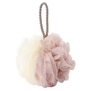 Bath Loofah Shower Puff Mesh Sponge Body Scrubber Exfoliating Bath Ball Colorful Shower Sponge with Hanging Loop Bathroom Use - Product Image 6