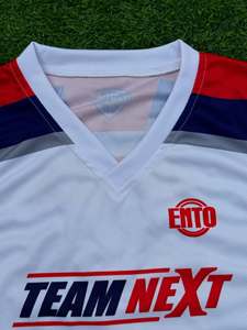 Ensemble de maillots de basket-ball personnalisés, meilleur matériau, blanc, rouge, bleu, sublimé, 22, unisexe, adulte, séchage rapide, sans manches, col en V, athlétique - Product Image 4