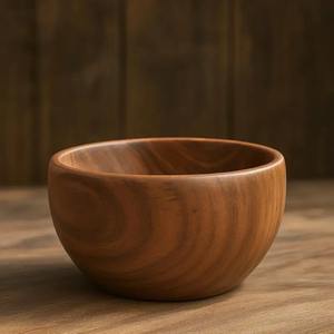 Juego de Tazones para Ensalada de Madera de Acacia Natural, Hechos a Mano, Ecológicos, Diseño Zen Asiático, Tazón para Servir en Fiestas, Vajilla para Cocina y Comedor - Product Image 3
