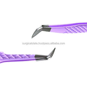 Pince à épiler professionnelle et ergonomique en acier inoxydable pour cils, avec embouts en fibre confortables, modèle FLTRT 170, facile à utiliser - Product Image 5