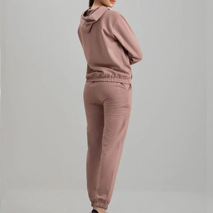 Conjunto Deportivo Informal de Dos Piezas para Mujer, Sudadera con Capucha y Cuello Alto, Ropa para Entrenamiento y Jogging, Hecho en Pakistán - Product Image 5