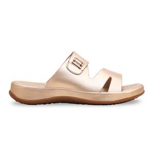 Pantoufles formelles dorées pour femmes - Product Image 3
