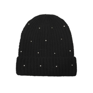 2025 automne hiver Beanie Logo personnalisé coton tricoté chapeau avec strass multicolore en gros nouveau Design - Product Image 2