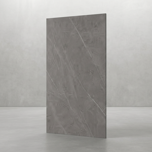 Dalles de pierre frittée polie Pietra Grey 160x320cm, grand format, aspect marbre naturel, pour extérieur et salle à manger - Product Image 5