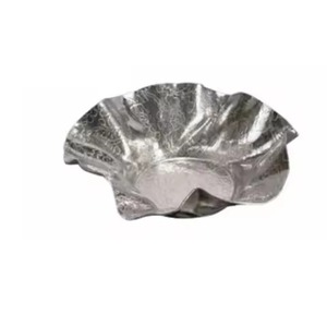 Bol en aluminium coulé fait main en forme de feuille, design moderne, plat de service décoratif pour cadeaux - Product Image 1