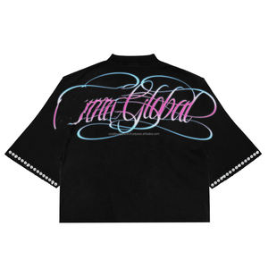 Custom Logo High Quality 260GSM Heavy Weight <b>Box</b> Fit 100% Cotton <b>Drop</b> Shoulder Oversized Cropped Boxy Plus Size T Shirts for Men - Product Image 3