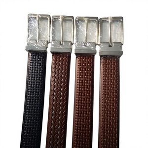 Vintage American Style Steel Pin Buckle Cow Hide Solid Customizable Width Length Belt-High Strength Waterproof Eco-Friendly - Product Image 4