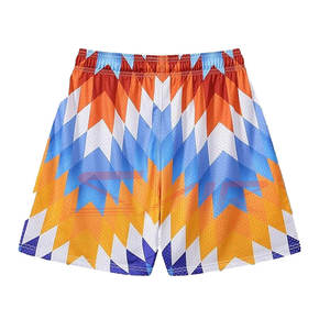 New Manufacture <b>Top</b> Quality Summer Color Mesh Sublimation Shorts Quick Dry Sports Sublimation Mesh Shorts Men OEM Service - Product Image 2