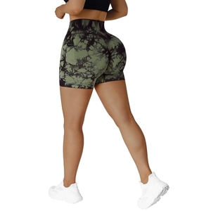 Stylish Hot Selling OEM Wholesale Stretchy New Yoga Shorts High Waist Gym Women Sports Shorts Casual Wear <b>Booty</b> Women Short 2027 - Product Image 4