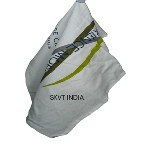 Serviette de cuisine en coton biologique 100% réutilisable, pliable, avec logo imprimé personnalisé, écologique, séchage rapide, lavable, vente à prix réduit - Product Image 4