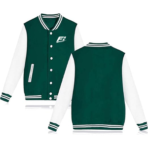 Blouson universitaire personnalisé en gros rose et blanc, style Letterman, pour les marques streetwear américaines 2027, fournisseurs de vêtements Y2K, faible MOQ - Product Image 3