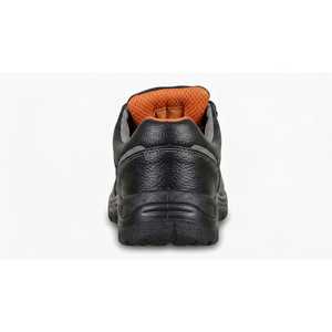 Chaussures de sécurité noires pour hommes à embout d'acier, anti-écrasement, anti-perforation, respirantes, en cuir, basses, toutes saisons, pour la construction et l'usine - Product Image 4