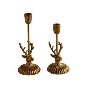 Luxury Gold Metal Candle Holder for Home Decor Modern Decorative Centerpiece for Living Room Dining <b>Table</b> Gifting - Product Image 6