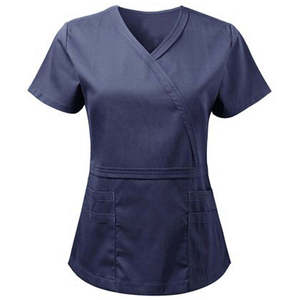 Vêtements d'hôpital de haute qualité en gros, uniformes infirmiers unisexes, dernier design, confortables, extensibles, tricotés, manches courtes - Product Image 3