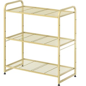 El marco metálico proporciona una excelente capacidad de carga, lo que le permite almacenar múltiples pares de zapatos con total confianza. - Product Image 1