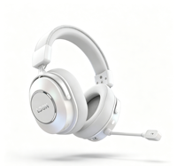 Casque sans fil supra-auriculaire LDON F09 avec écran numérique 5.3, éclairage RGB, transducteur dynamique et coussinets en cuir protéiné