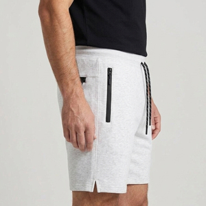 Shorts de sport décontractés pour hommes, personnalisables, avec cordon de serrage, respirants, en coton/polyester - Shorts de course et d'entraînement d'été de haute qualité - Product Image 3