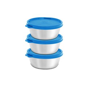 Contenedor de Almacenamiento Personalizado de Acero con Impresión Colorida, Cajas de Almacenamiento Metálicas Tradicionales, Juego de 3 Loncheras - Product Image 1
