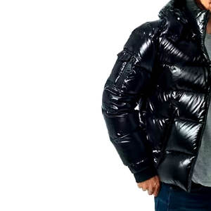 Veste matelassée pour homme, mode hiver, logo personnalisé, imperméable, col en fourrure, vêtements d'extérieur, streetwear, design de manteau en duvet - Product Image 6