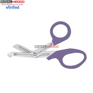 Ciseaux de traumatologie pour infirmières, 5,5 pouces, violets, en acier inoxydable de qualité allemande, pour premiers secours, bandages et coupes d'urgence médicales - Product Image 6