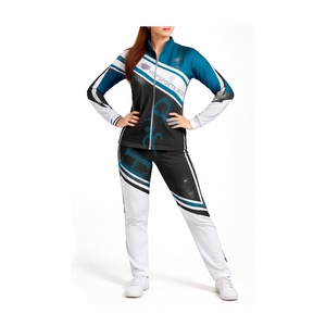 Chaqueta de Calentamiento para Equipo de Baile con Diseño Sublimado Personalizado, Chaqueta de Calentamiento para Animadoras con Leggings y Sujetador Deportivo, Ropa de Práctica para Animadoras - Product Image 6