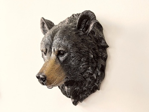 Decoración de Pared de Aluminio con Cabeza de Oso Pardo - Adorno Rústico y Artístico para Colgar en la Pared en Navidad - Product Image 4