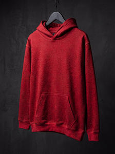 Sudadera con Capucha Roja para Hombre con Pedrería, Estilo Urbano, Casual, con Bolsillo Canguro - Product Image 5