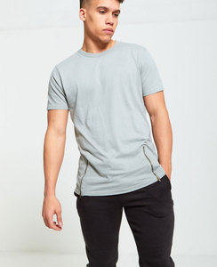 Camiseta en blanco personalizada de algodón pesado puro para hombres, camisetas de algodón transpirable lisas con bordado de impresión personalizada Unisex para hombres - Product Image 2