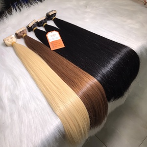 ผมต่อแบบเทปเคราตินต่อผมสีดำตรงผมต่อแบบ100% ผมคนเวียดนามที่ดีที่สุด - Product Image 4