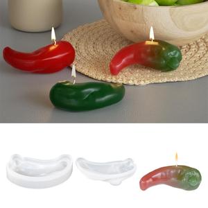 Simulation Pepper Aromatherapy Fruit Candle Ice Tray Gypsum Epoxy <b>Resin</b> Candle <b>Silicone</b> Mold - Product Image 1