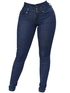 Jean en denim taille mi-haute, respirant, décontracté, coupe ample, polyvalent et tendance pour l'hiver - Product Image 2