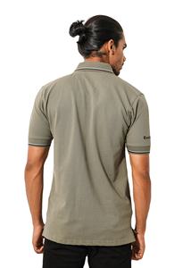 Fabriqué au Bangladesh Piqué 50% coton/50% polyester, 220 GSM Logo de marque personnalisé Design Polo uni multicolore pour hommes - Product Image 2