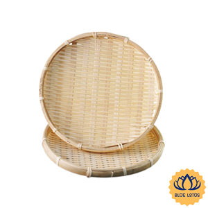 [VENTA EXITOSA] Cesta de Almacenamiento Tejida de Bambú Ecológica para Alimentos, Multifuncional, Moderna, para Mesa, Picnic - Product Image 1