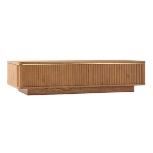 Mesa de Centro Contemporánea de Madera de Teca Maciza con Ranuras, con Cajones de Almacenamiento, Mesa de Centro de Lujo para Sala de Estar, Muebles para Hotel y Villa - Product Image 3