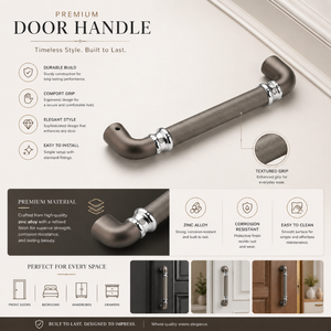 Single Door <b>Handle</b> – PVD Gold, PVD Rose Gold & PVD Black Finish | Premium Entrance Pull <b>Handle</b> for Main Door & Interior Use - Product Image 5