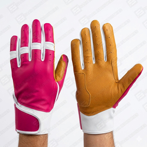 Gants de frappe de baseball professionnels légers en cuir de vachette Cabretta, fabriqués sur mesure, couleur et logo personnalisables pour la vente en gros - Product Image 2